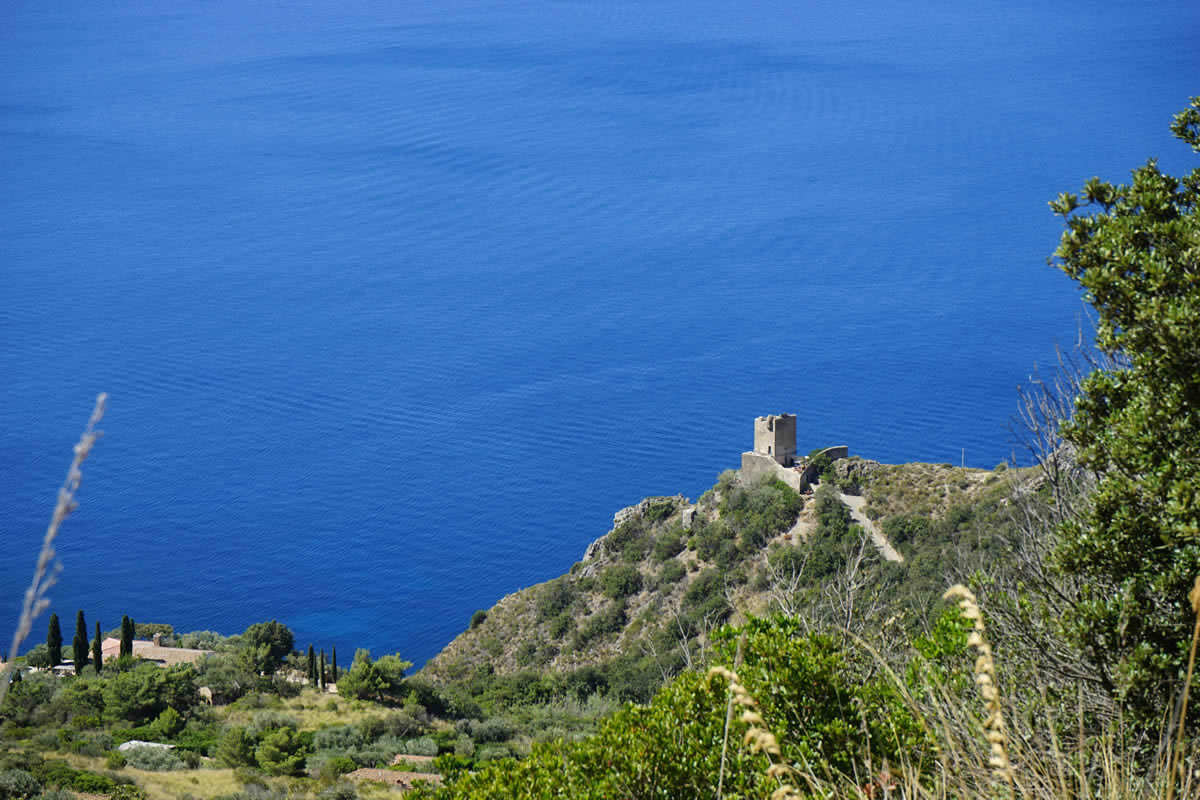 Veduta della costa dell'Argentario e della Maremma